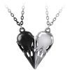 ALCHEMY GOTHIC Collier Couple/Amitié ‘Coeur Crane’ acheter 11