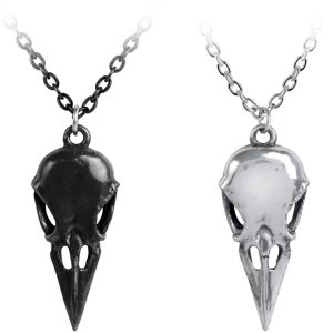 ALCHEMY GOTHIC Collier Couple/Amitié ‘Coeur Crane’ acheter 6