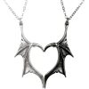 ALCHEMY GOTHIC Collier Couple/Amitié ‘Darkling Heart’ prix de gros 8