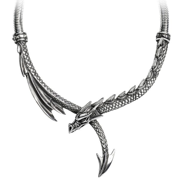 remise en ligne ALCHEMY GOTHIC Collier ‘Dragon’s Lure’ 1