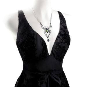 Pas Cher soldes France ALCHEMY GOTHIC Collier ‘Emerald Venom’ 13
