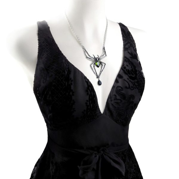 Pas Cher soldes France ALCHEMY GOTHIC Collier ‘Emerald Venom’ 5