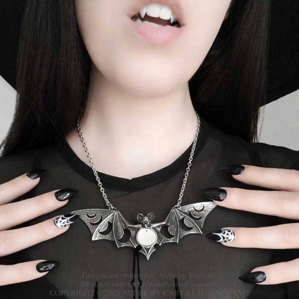 qualité d’originales ALCHEMY GOTHIC Collier ‘Lunaeca’ 4