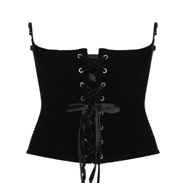 Paiement sécurisé PUNK RAVE Corset ‘Black Palace’ En Dentelle Noire 8