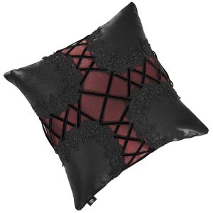 DEVIL FASHION Coussin Gothique ‘Cross-Shaped’ Noir Et Rouge pas cher 24
