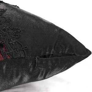 DEVIL FASHION Coussin Gothique ‘Cross-Shaped’ Noir Et Rouge pas cher 26