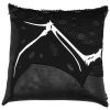 DEVIL FASHION Coussin Imprimé ‘Wing Bone’ Noir meilleur service 34
