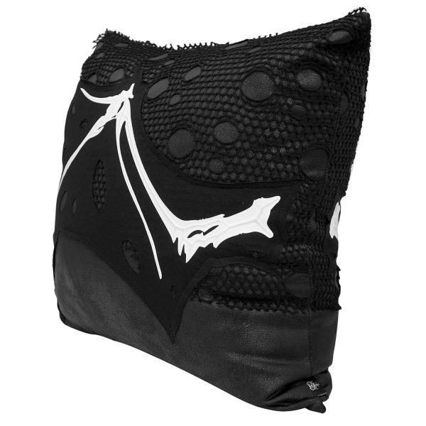 DEVIL FASHION Coussin Imprimé ‘Wing Bone’ Noir meilleur service 4