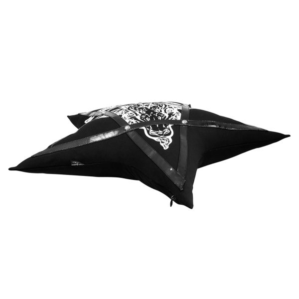 DEVIL FASHION Coussin Pentagramme Imprimé ‘Baphomet’ Noir commentaire favorable 4