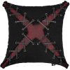 DEVIL FASHION Coussin ‘Punk’ Noir Et Rouge En Forme De X à prix d'occasion 11