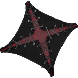 DEVIL FASHION Coussin ‘Punk’ Noir Et Rouge En Forme De X à prix d'occasion 23
