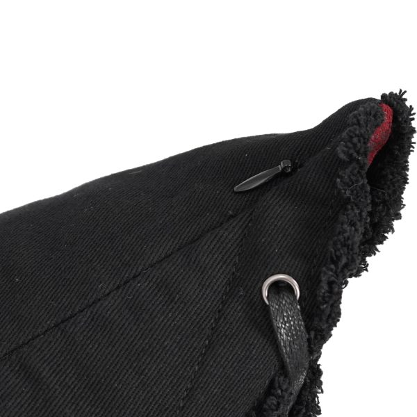 DEVIL FASHION Coussin ‘Punk’ Noir Et Rouge En Forme De X à prix d'occasion 9