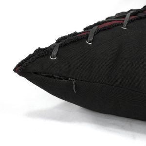 DEVIL FASHION Coussin ‘Punk’ Noir Et Rouge En Forme De X à prix d'occasion 31