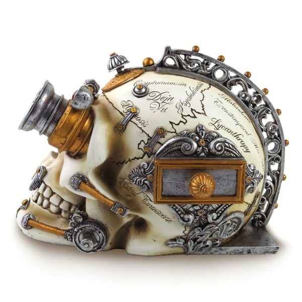 nouveau produit The Vault By Alchemy Crâne En Résine ‘Erasmus Darwin’s Steam-Cerebrum’ 4