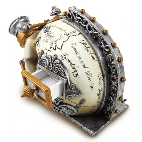 nouveau produit The Vault By Alchemy Crâne En Résine ‘Erasmus Darwin’s Steam-Cerebrum’ 5