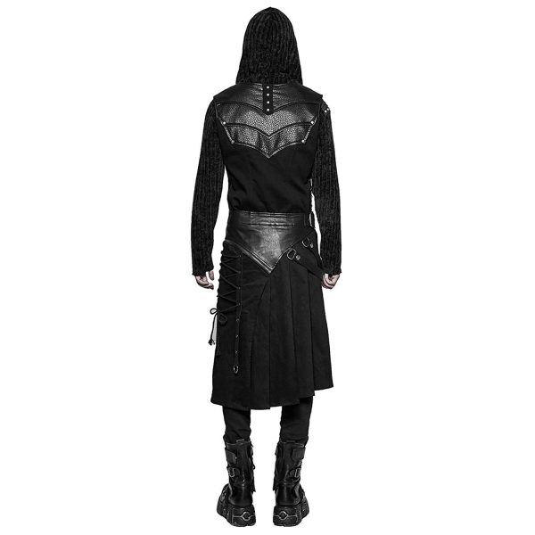 PUNK RAVE Demi-jupe Amovible Punk ‘Alatheus’ Noire guranteed de qualité 4
