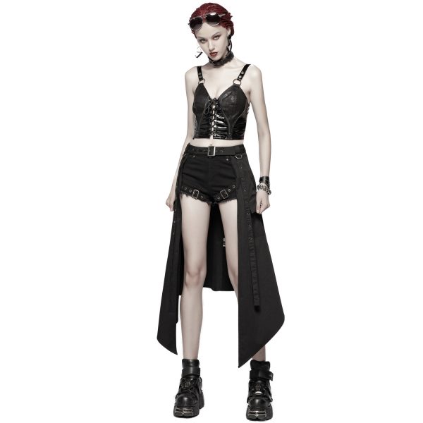 PUNK RAVE Demi-Jupe ‘Hegoa’ Noire en ligne 3