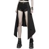 PUNK RAVE Demi-Jupe ‘Hegoa’ Noire en ligne 52