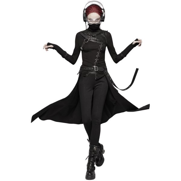 PUNK RAVE Demi-Jupe ‘Hegoa’ Noire en ligne 9