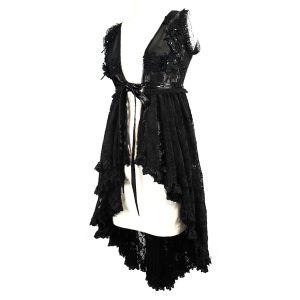 Pas Cher Magasin Soldes Eva Lady Déshabillé ‘Romantic Goth’ En Dentelle Noire 35