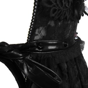 Pas Cher Magasin Soldes Eva Lady Déshabillé ‘Romantic Goth’ En Dentelle Noire 37
