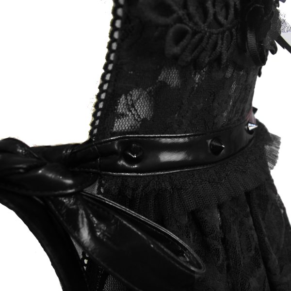Pas Cher Magasin Soldes Eva Lady Déshabillé ‘Romantic Goth’ En Dentelle Noire 13