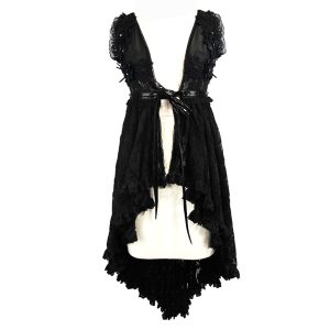 Pas Cher Magasin Soldes Eva Lady Déshabillé ‘Romantic Goth’ En Dentelle Noire 31