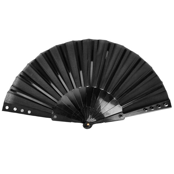 PUNK RAVE Eventail ‘Gothic Spiked’ Noir achat pas cher 6