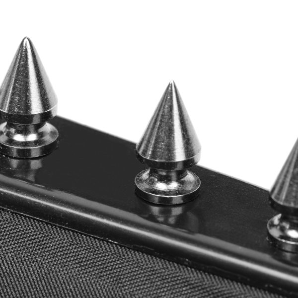 PUNK RAVE Eventail ‘Gothic Spiked’ Noir achat pas cher 8