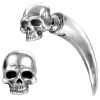 vente en ligne ALCHEMY GOTHIC Faux Ecarteur D’Oreille ‘Tomb Skull Horn’ 13