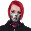 marques pas cher Spiral Direct Foulard Multifonctions ‘Blood Rose’ Noir 34