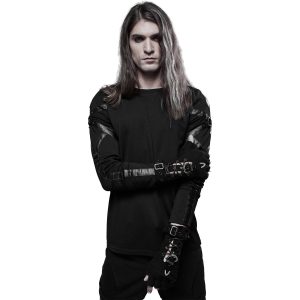 outlet soldes PUNK RAVE Gants Gothiques ‘Astaroth’ Noirs 21