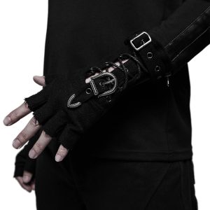 outlet soldes PUNK RAVE Gants Gothiques ‘Astaroth’ Noirs 23