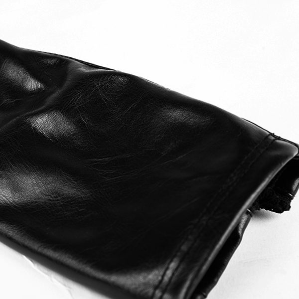 marque pas cher PUNK RAVE Gants Gothiques Pour Hommes ‘Predator’ Avec Boucles… 7