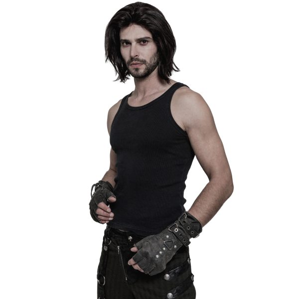 grande surprise PUNK RAVE Gants ‘Mad Max’ Gris 4