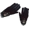 marque pas cher DEVIL FASHION Gants ‘Red Diamond’ Bordeaux 38