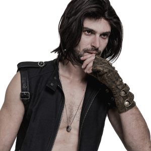 PUNK RAVE Gants Steampunk ‘Mad Max’ Marrons boutiqued en ligne 18