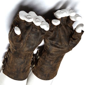 PUNK RAVE Gants Steampunk ‘Mad Max’ Marrons boutiqued en ligne 28