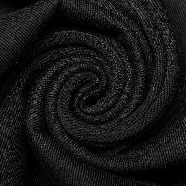 mode PUNK RAVE Gilet à Glissière Asymétrique ‘Xanthus’ Noir 16