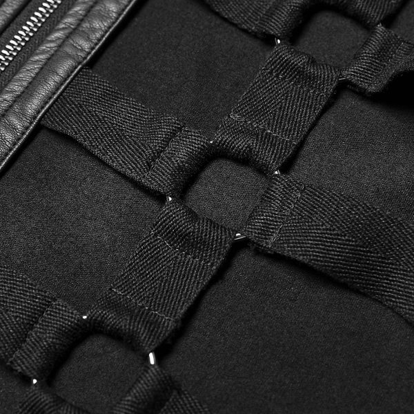 PUNK RAVE Gilet ‘Apocalypse’ Noir soldes de Noël 12