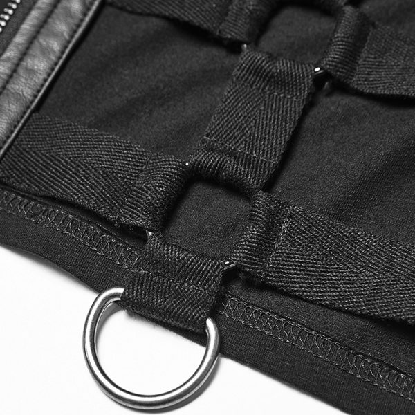 PUNK RAVE Gilet ‘Apocalypse’ Noir soldes de Noël 15