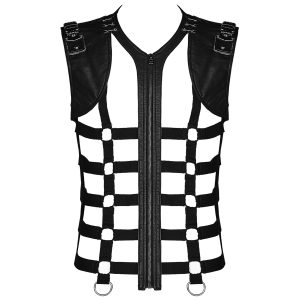 PUNK RAVE Gilet ‘Apocalypse’ Noir soldes de Noël 29