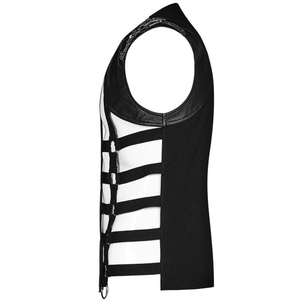 PUNK RAVE Gilet ‘Apocalypse’ Noir soldes de Noël 10