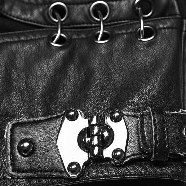 PUNK RAVE Gilet ‘Apocalypse’ Noir soldes de Noël 11