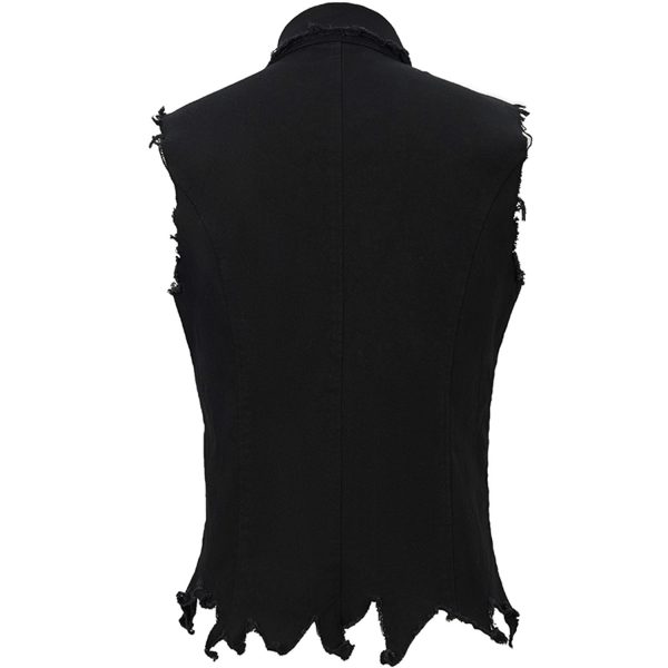 Couleurs variées DEVIL FASHION Gilet ‘Distressed Heavy Metal’ Noir 9