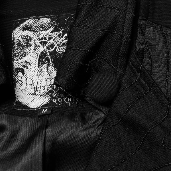mode PUNK RAVE Gilet ‘Gothic Noble Jacquard’ Noir 11