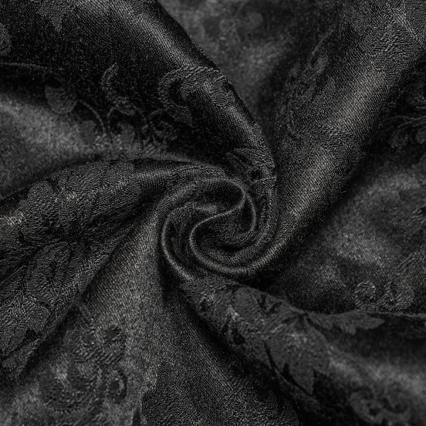 meilleur service PUNK RAVE Gilet Gothique à Revers ‘Saphrax’ Noir 17