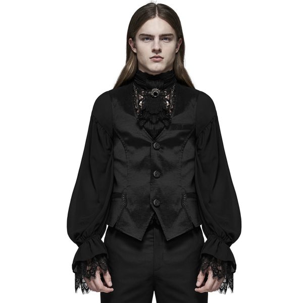PUNK RAVE Gilet Gothique ‘NightDreamer’ Noir se précipiter pour acheter 3
