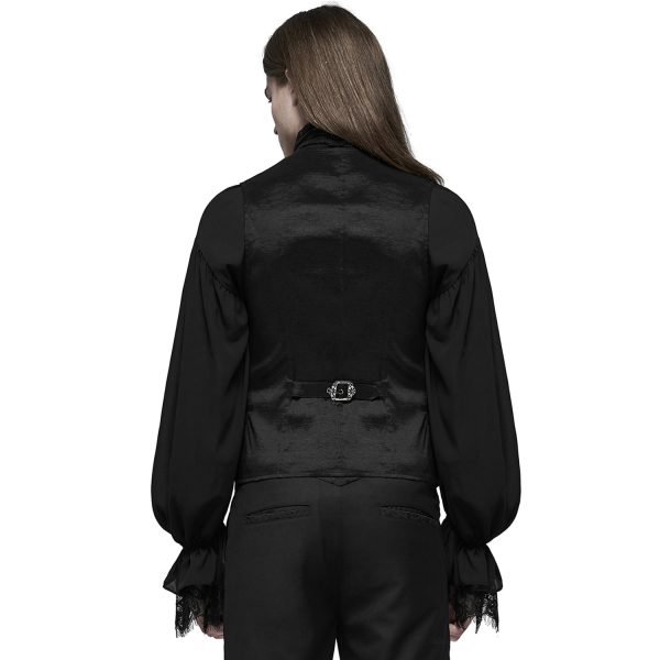 PUNK RAVE Gilet Gothique ‘NightDreamer’ Noir se précipiter pour acheter 4