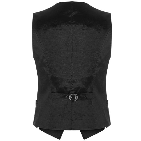 PUNK RAVE Gilet Gothique ‘NightDreamer’ Noir se précipiter pour acheter 8